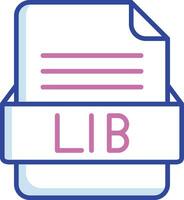 lib Datei Format Vektor Symbol