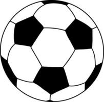 Fußball Ball Symbol. eben Vektor Illustration auf isoliert Hintergrund