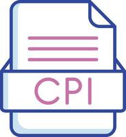 cpi Datei Format Vektor Symbol