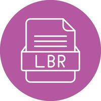 lbr Datei Format Vektor Symbol