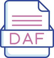 daf Datei Format Vektor Symbol