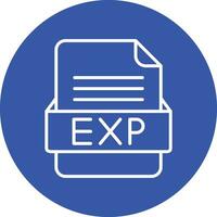 exp Datei Format Vektor Symbol