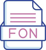 fon fil formatera vektor ikon