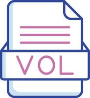 vol Datei Format Vektor Symbol