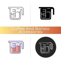 Kaffee Messbecher-Symbol vektor