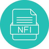 nfi Datei Format Vektor Symbol