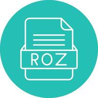 roz Datei Format Vektor Symbol