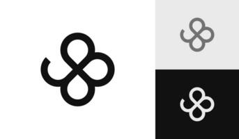 Brief gb Blume Logo Design vektor
