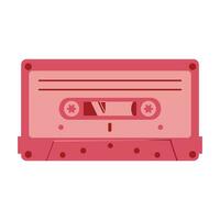 kassett tejp musik ikon bild. vektor illustration design rosa Färg. retro design element, gammal och föråldrad föremål. antik objekt