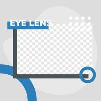 Augenklinik Service Poster Social Media Post Vorlage modern minimalis vektor