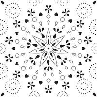 sömlös mönster med runda form, svart och vit Färg, modern design Ränder bakgrund. vektor illustration.