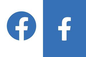 Facebook logotyp, social media vektor