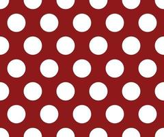 Vintage Polka Dots weißes und rotes Muster, bunter Hintergrund vektor