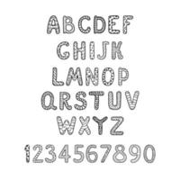 Vektor süßes Alphabet für Kinder. kann als elemets für ihr design verwendet werden