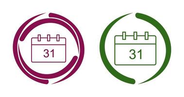 einzigartiges Kalendervektorsymbol vektor