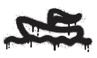 sprühen gemalt Graffiti Boot Symbol gesprüht isoliert mit ein Weiß Hintergrund. vektor