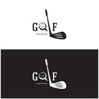 Golf Ball Logo, Golf Design Stock Logo, Logo zum Fachmann Golf Team, Golf Verein, Turnier, Golf Geschäft Geschäft, Golf Kurs, Veranstaltung vektor