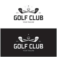 Golf Ball Logo, Golf Design Stock Logo, Logo zum Fachmann Golf Team, Golf Verein, Turnier, Golf Geschäft Geschäft, Golf Kurs, Veranstaltung vektor