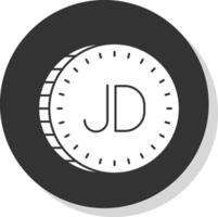 jordanisch Dinar Vektor Symbol Design