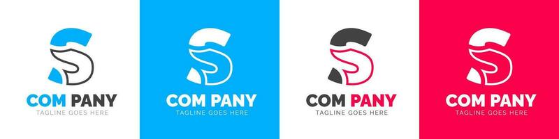 företags- modern företag kreativ minimal företag brev s logotyp ikon vektor design mall uppsättning.