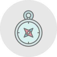 Kompass-Vektor-Icon-Design vektor