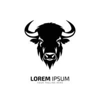 minimal und abstrakt Logo von Ochse Symbol Stier Vektor Kalb Silhouette isoliert Design Kunst