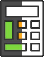Taschenrechner-Vektor-Icon-Design vektor