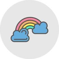 Regenbogen-Vektor-Icon-Design vektor