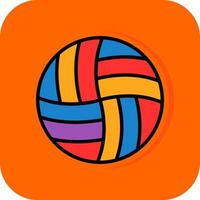 Volleyball-Vektor-Icon-Design vektor