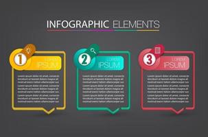 modern textrutmall, bannerinfographics vektor