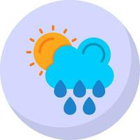 regnerisch Tag Vektor Symbol Design