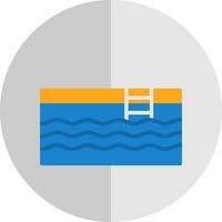 Schwimmbad-Vektor-Icon-Design vektor