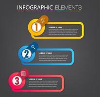 modern textrutmall, bannerinfographics vektor