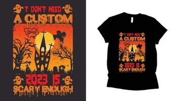 Lycklig halloween. halloween t-shirt design vektor