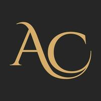 Luxus Brief ca. oder ac Logo Design vektor