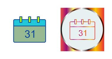 einzigartiges Kalendervektorsymbol vektor