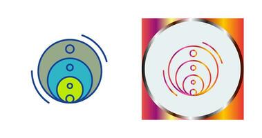 Venn-Diagramm-Vektorsymbol vektor