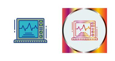 Ekg-Monitor-Vektorsymbol vektor