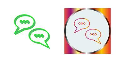 konversation bubblor vektor ikon