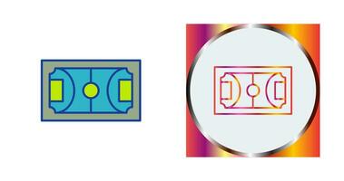 fotboll fält vektor ikon