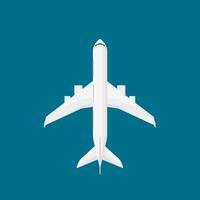 vektor passagerare flygplan på blå bakgrund