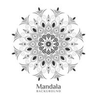 elegant unik mandala i översikt design vektor