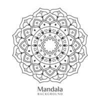 elegant einzigartig Mandala im Gliederung Design vektor