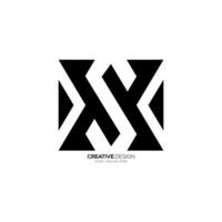 brev sx eller xs med negativ Plats modern unik former alfabet abstrakt logotyp vektor