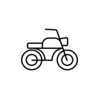 motorcykel ikon. översikt ikon vektor