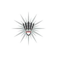 Badminton Sport Symbol und Symbol Vektor Vorlage Illustration