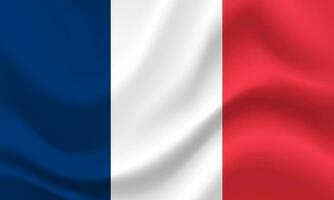 Vektor Frankreich Flagge. Flagge von Frankreich . Vektor Illustration. Französisch Hintergrund, Banner. Symbol, Symbol