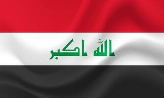 Vektor Irak Flagge. Flagge von Irak. Irak Flagge Illustration, Hintergrund. Irak Symbol, Symbol