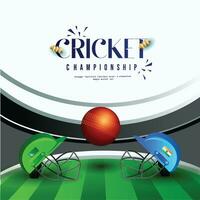 cricket mästerskap begrepp med deltar team Indien mot pakistan . vektor