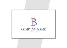 b Brief Logo Design Vorlage zum Hautpflege Unternehmen., vektor